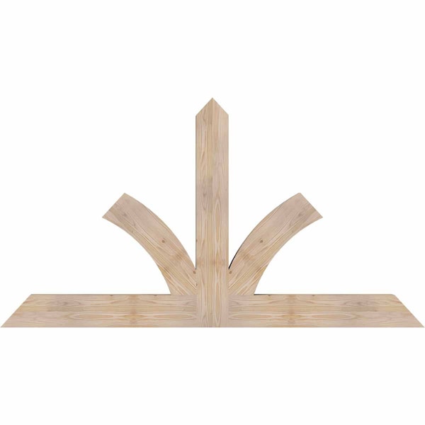 Ekena Millwork Richland Smooth Timber Gable Bracket, Douglas Fir, 72"W x 39"H x 3 1/2"D x 5 1/2"F, 13/12 Pitch GBW072X39X0406RIC00SDF - main